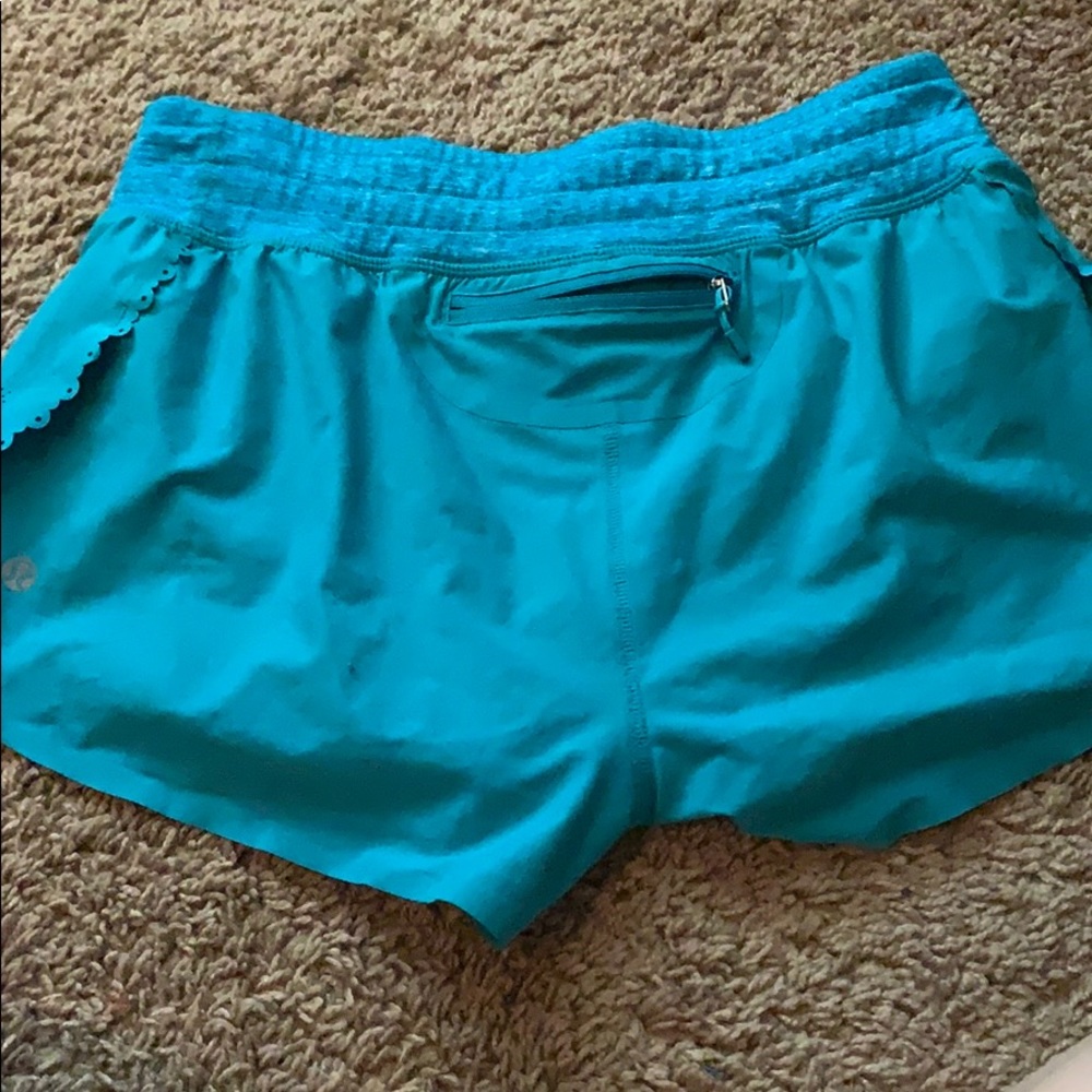 blue/green lululemon shorts - Picture 5 of 6